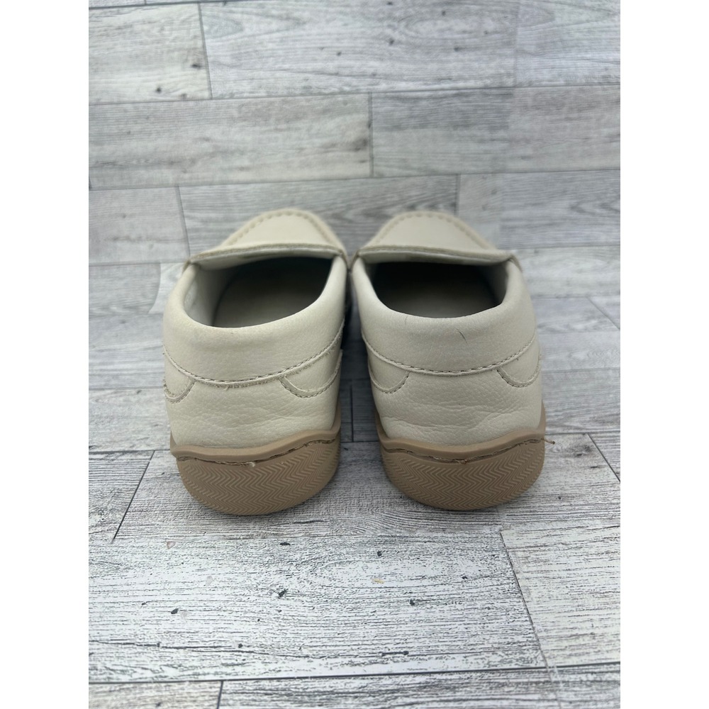 My Slippers My Pillow Women Size 7 Leather Moccasin Slippers Cream 74468-03 - Picture 8 of 16